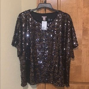 H&M Sequin Top